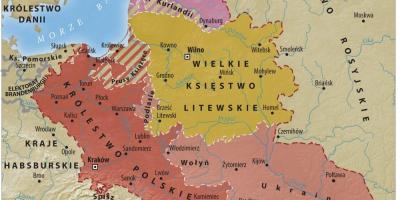 Peta dari grand duchy of Lithuania