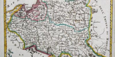 Peta dari Lithuania tua 